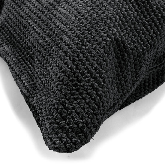 Fodera per Cuscino Gigante 70 x 70cm - Pompon Nero 03