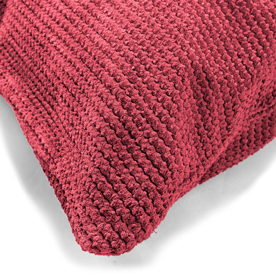 Fodera per Cuscino Gigante 70 x 70cm - Pompon Rosso pastello 03