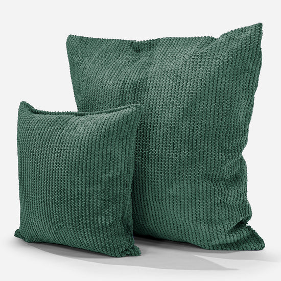 Fodera per Cuscino Gigante 70 x 70cm - Pompon Verde Muschio 02
