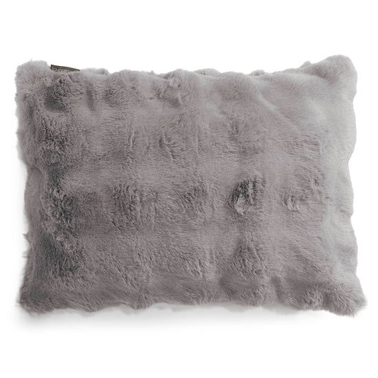 Fodera per Cuscino Rettangolare 35 x 50cm - Pelliccia Sintetica a Bolle Grigio 01