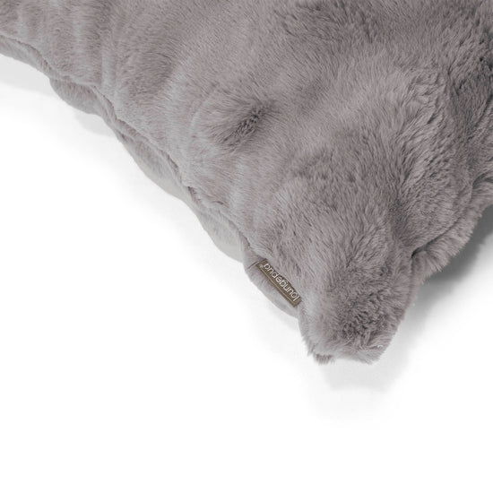 Fodera per Cuscino Rettangolare 35 x 50cm - Pelliccia Sintetica a Bolle Grigio 02