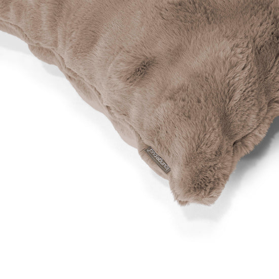 Fodera per Cuscino Rettangolare 35 x 50cm - Pelliccia Sintetica a Bolle Visone 02
