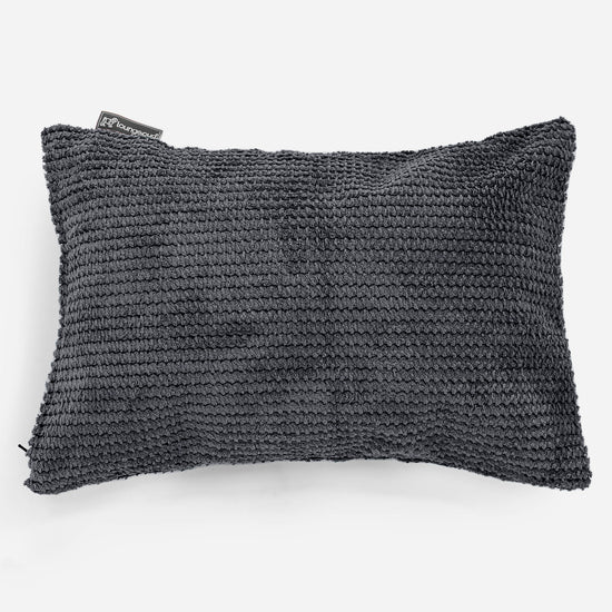 Fodera per Cuscino Rettangolare 35 x 50cm - Pompon Nero 01