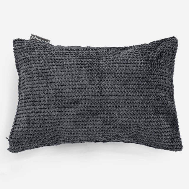 Fodera per Cuscino Rettangolare 35 x 50cm - Pompon Nero 01