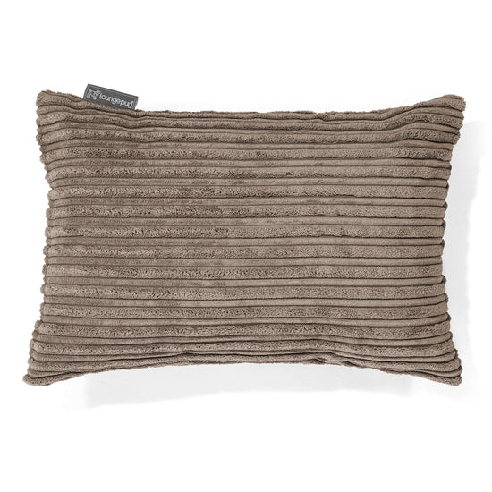 Fodera per Cuscino Rettangolare 35 x 50cm - Velluto a Coste Grigio Tortora 01