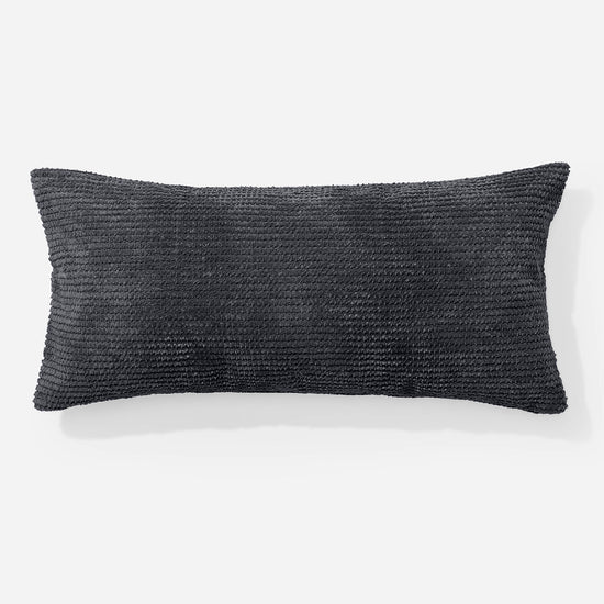 Fodera per Cuscino Rettangolare Gigante 40 x 70cm - Pompon Nero 01