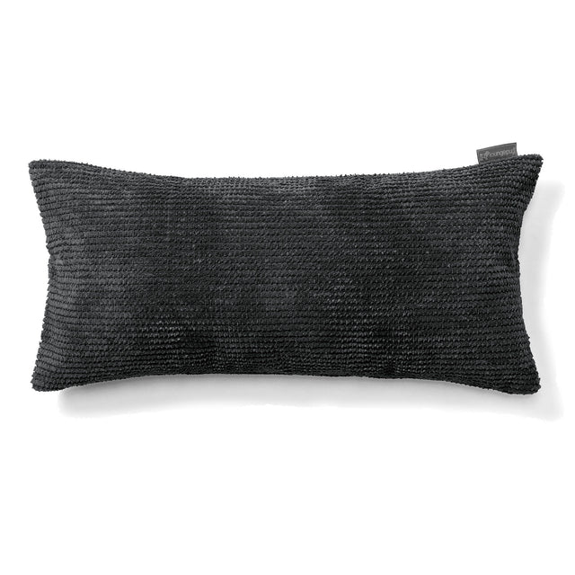 Fodera per Cuscino Rettangolare Gigante 40 x 70cm - Pompon Nero 01