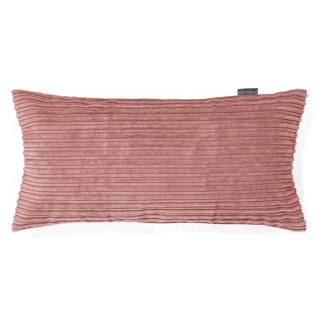 Fodera per Cuscino Rettangolare Gigante 40 x 70cm - Velluto a Coste Pesca 01