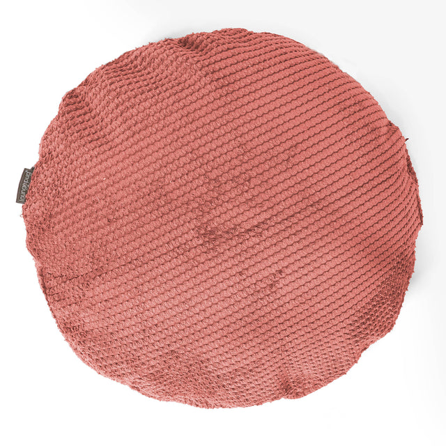 Fodera per Cuscino Rotondo 50cm - Pompon Arancione Zucca 01