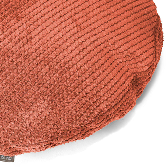 Fodera per Cuscino Rotondo 50cm - Pompon Arancione Zucca 02