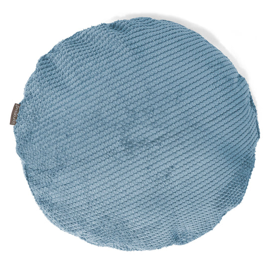 Fodera per Cuscino Rotondo 50cm - Pompon Cielo 01
