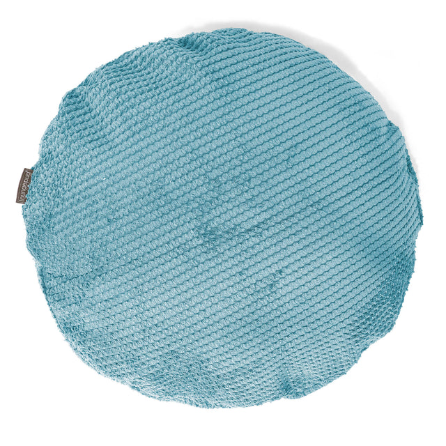 Fodera per Cuscino Rotondo 50cm - Pompon Egeo Blu 01