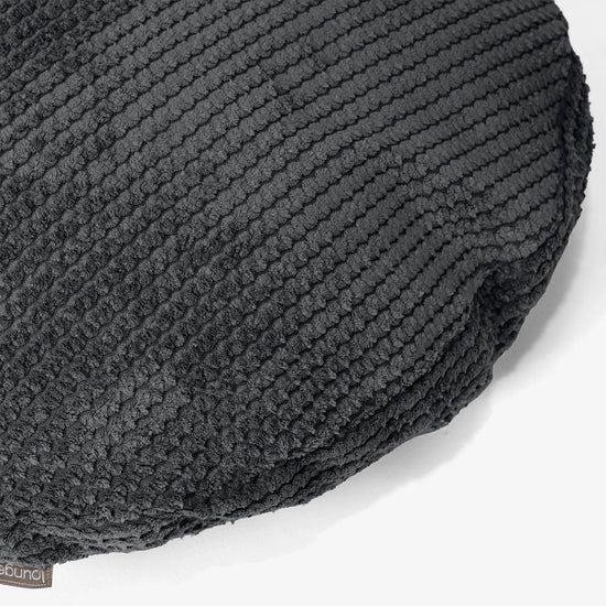 Fodera per Cuscino Rotondo 50cm - Pompon Nero 02