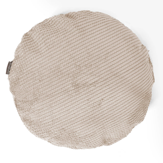 Fodera per Cuscino Rotondo 50cm - Pompon Panna 01