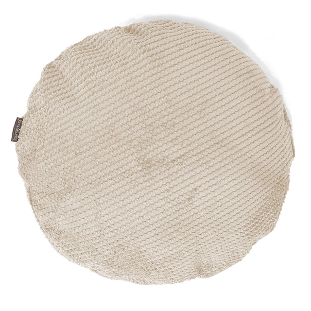 Fodera per Cuscino Rotondo 50cm - Pompon Panna 01