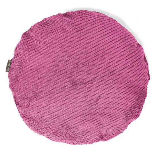 Fodera per Cuscino Rotondo 50cm - Pompon Rosa 01