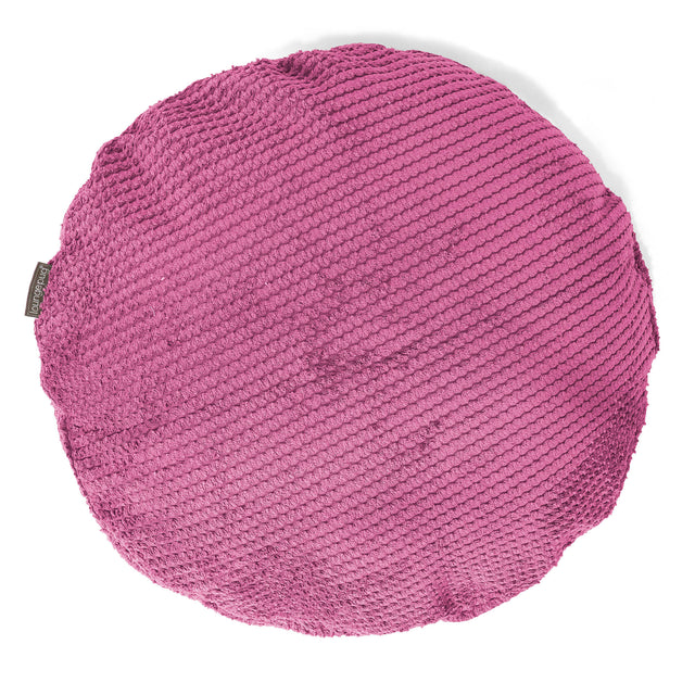 Fodera per Cuscino Rotondo 50cm - Pompon Rosa 01
