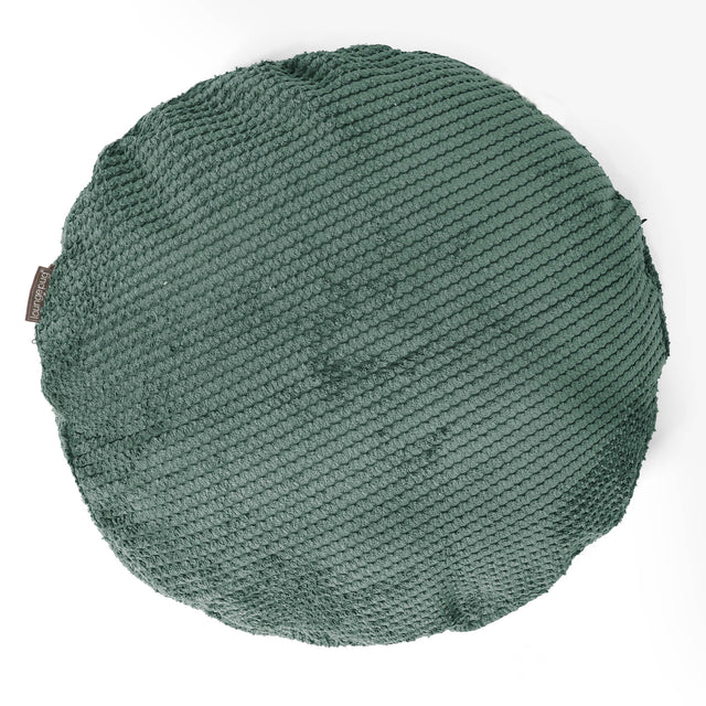 Fodera per Cuscino Rotondo 50cm - Pompon Verde Muschio 01