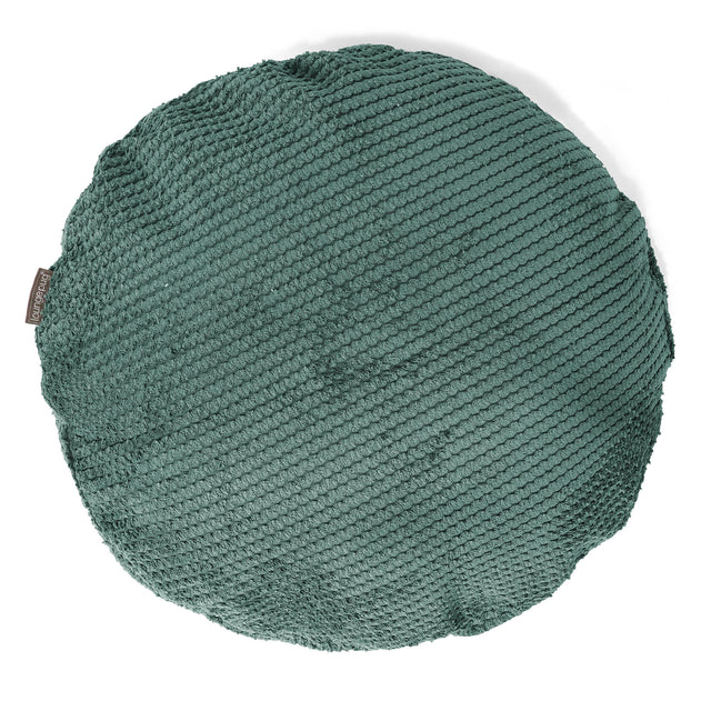 Fodera per Cuscino Rotondo 50cm - Pompon Verde Muschio 01
