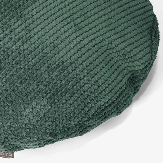 Fodera per Cuscino Rotondo 50cm - Pompon Verde Muschio 02