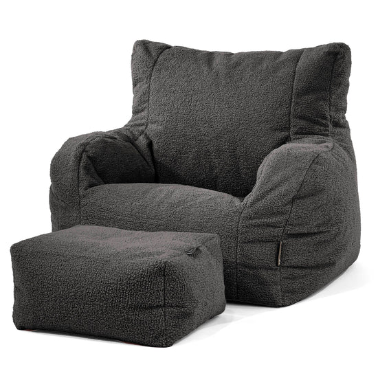 Josephine Poltrona Sacco, Pouf - Bouclé Grafite 02