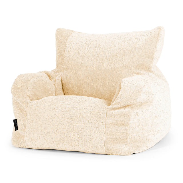 Josephine Poltrona Sacco, Pouf - Ciniglia di Lusso Avorio 01