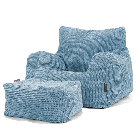 Josephine Poltrona Sacco, Pouf - Pompon Cielo 02