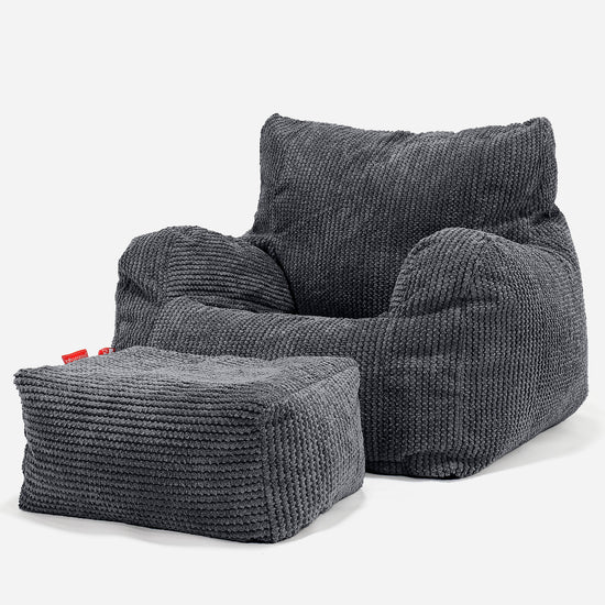 Josephine Poltrona Sacco, Pouf - Pompon Nero 02