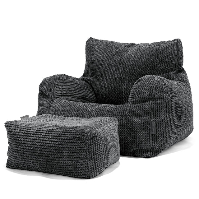 Josephine Poltrona Sacco, Pouf - Pompon Nero 02
