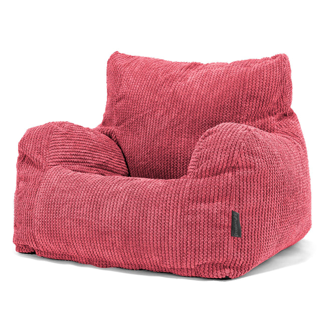 Josephine Poltrona Sacco, Pouf - Pompon Rosso pastello 01