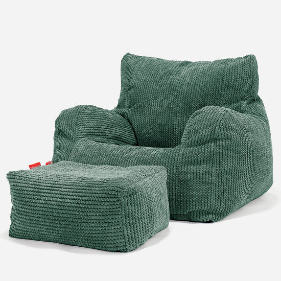 Josephine Poltrona Sacco, Pouf - Pompon Verde Muschio 02