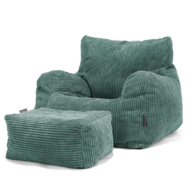 Josephine Poltrona Sacco, Pouf - Pompon Verde Muschio 02
