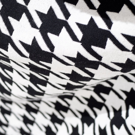 Coperta / Plaid - Lavorato a Maglia Pied-de-poule Nero 04