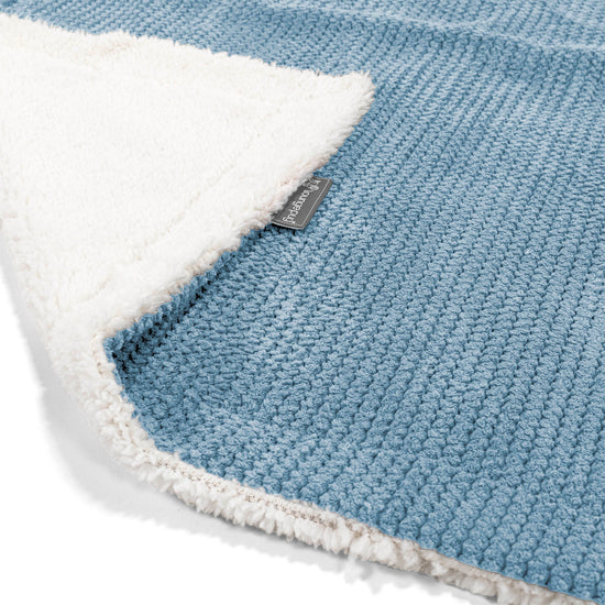 Plaid / Coperta Sherpa - Pompon Cielo 01
