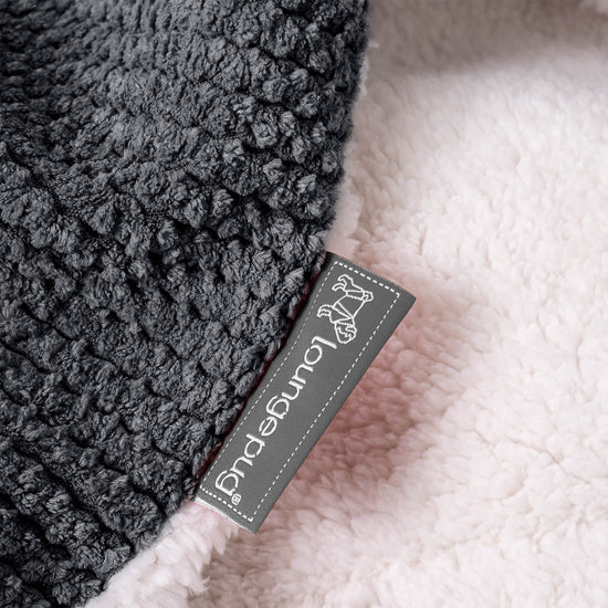 Plaid / Coperta Sherpa - Pompon Nero 04