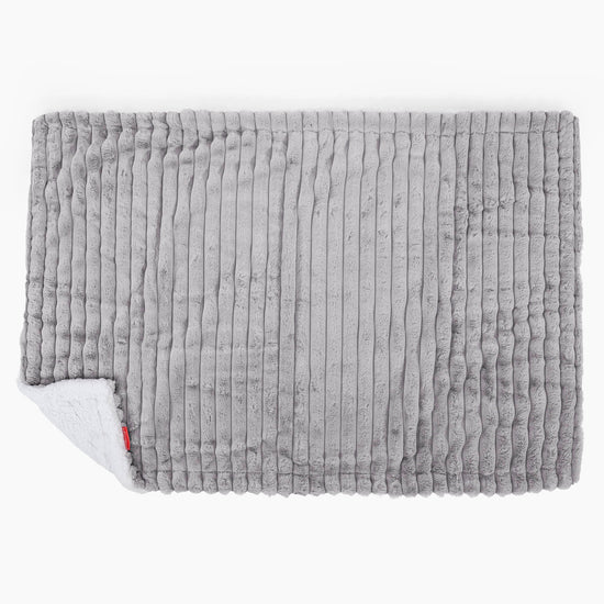 Plaid / Coperta Sherpa - Velluto Felpato Ultra Morbido Grigio3