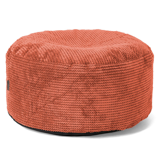 Poggiapiedi Rotondo Grande - Pompon Arancione Zucca 01