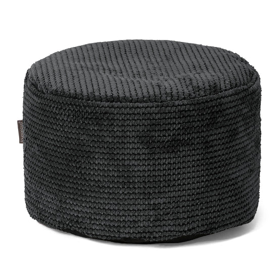 Poggiapiedi Rotondo Piccolo - Pompon Nero 01