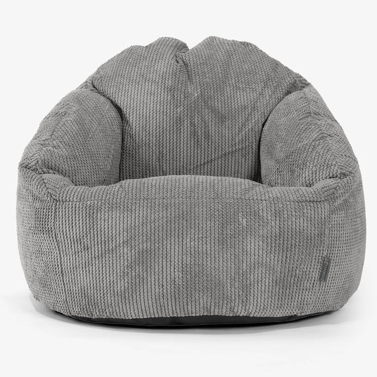 Poltrona a Sacco Bubble - Pompon Carbone Grigio 01