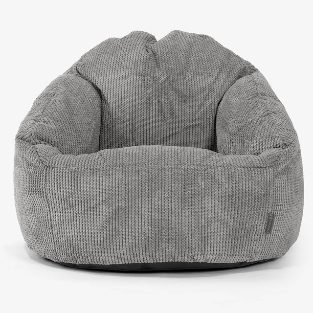 Poltrona a Sacco Bubble - Pompon Carbone Grigio 01
