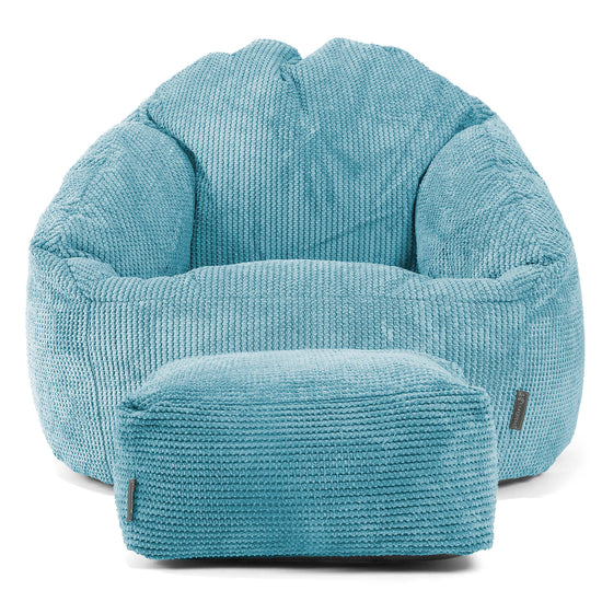 Poltrona a Sacco Bubble - Pompon Egeo Blu 02