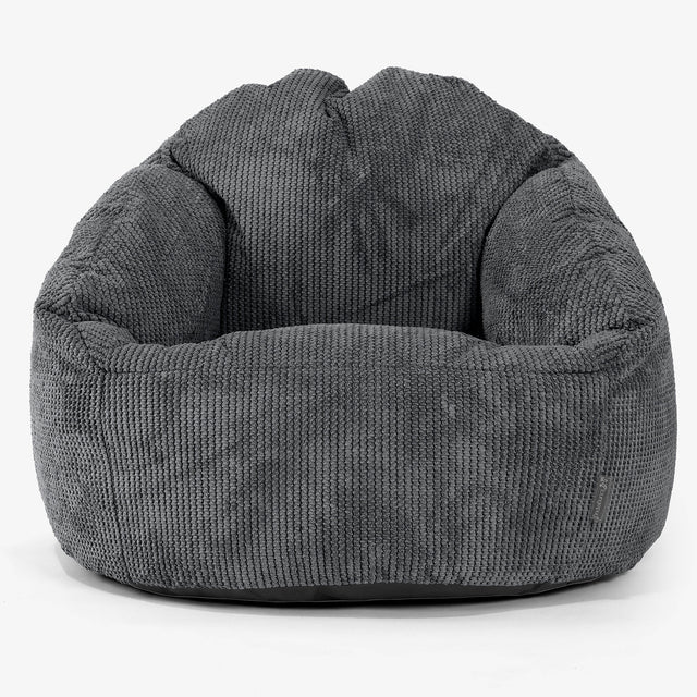 Poltrona a Sacco Bubble - Pompon Nero 01