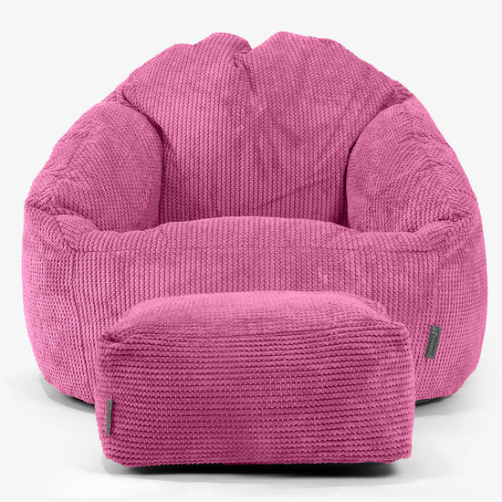 Poltrona a Sacco Bubble - Pompon Rosa 02