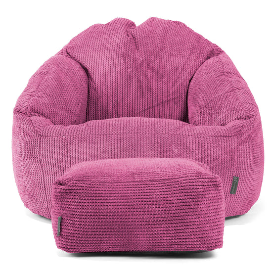 Poltrona a Sacco Bubble - Pompon Rosa 02