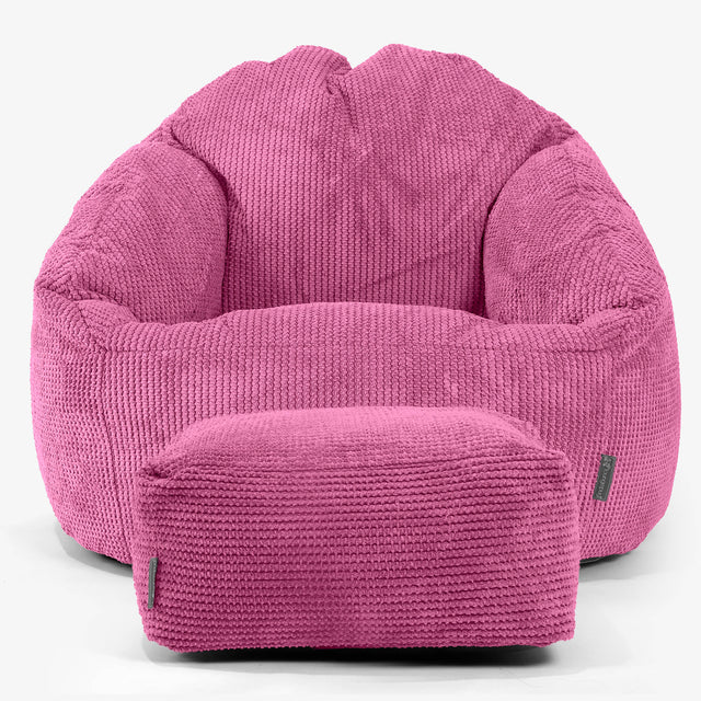 Poltrona a Sacco Bubble - Pompon Rosa 02