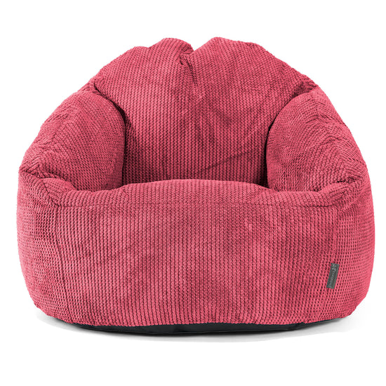 Poltrona a Sacco Bubble - Pompon Rosso pastello 01
