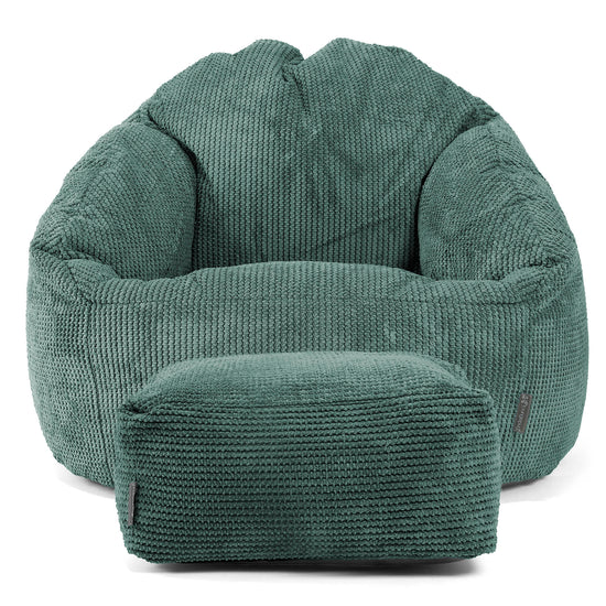 Poltrona a Sacco Bubble - Pompon Verde Muschio 02
