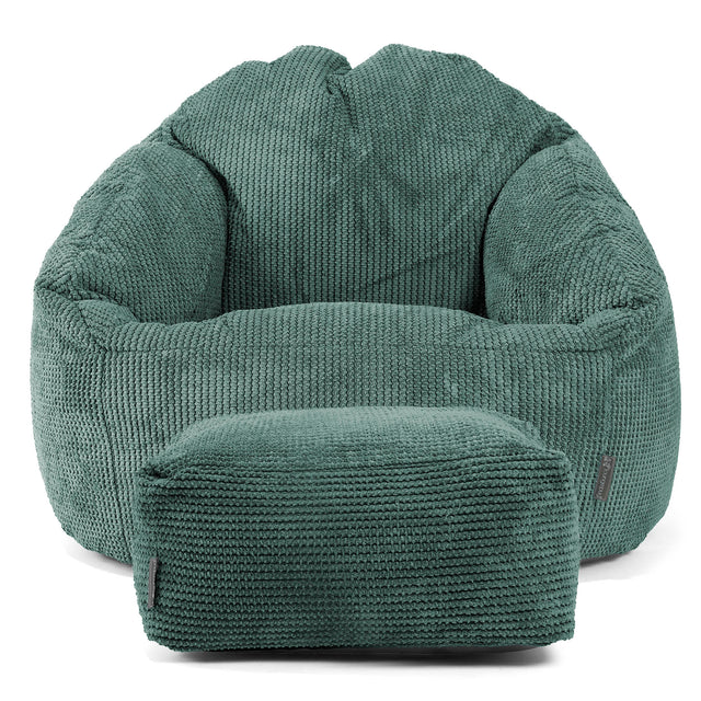 Poltrona a Sacco Bubble - Pompon Verde Muschio 02