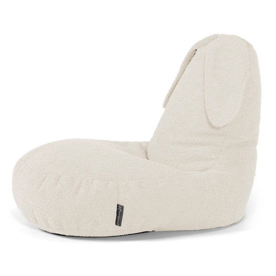 Poltrona Pouf Bambino con Animale Coniglio 2-6 anni - Bouclé Avorio 02