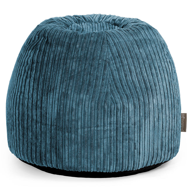 Pouf Sgabello per Toeletta - Velluto a Coste Navy - 01